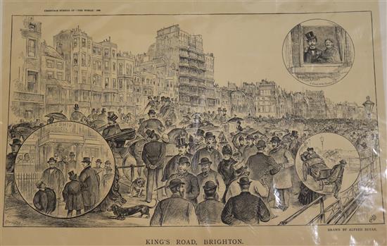 G. Durand Holiday Time at The Seaside ... Brighton, from I.L.N. all unframed